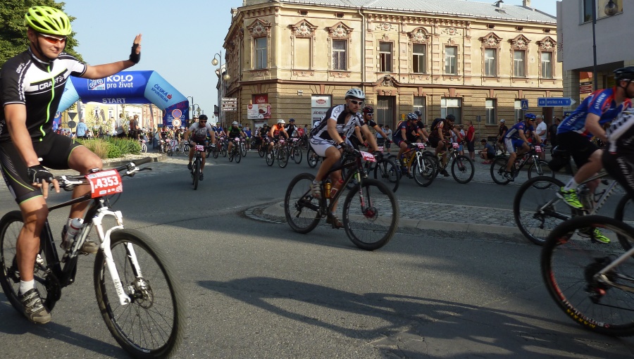 25. června 2016 – start Bikemaratonu Drásal - trasa A (26,7 °C)