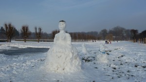 24. ledna 2016 – zámečtí sněhuláci (0,4 °C)