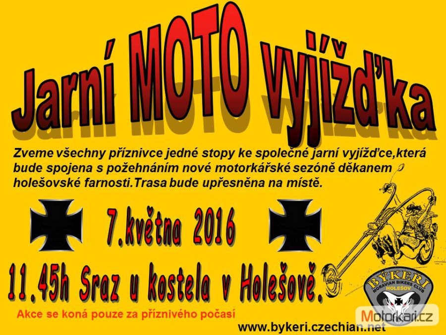 7. května 2016 – Náměstí Dr. E. Beneše – jarní MOTO vyjížďka (20,3 °C)