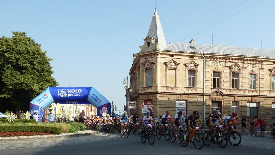 25. června 2016 – start Bikemaratonu Drásal – trasa A (26,7 °C)