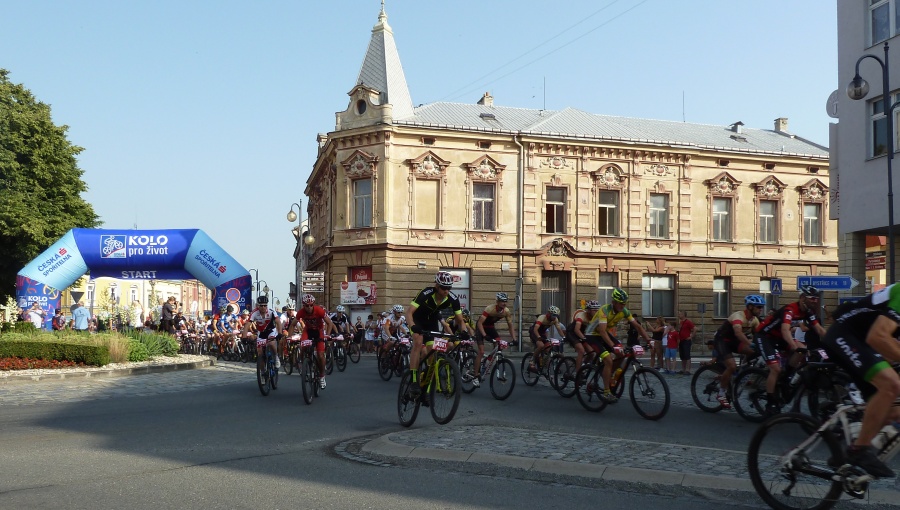 25. června 2016 – start Bikemaratonu Drásal – trasa A (26,7 °C)