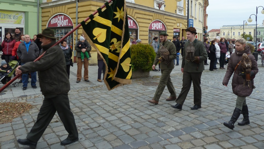 5. listopadu 2017 – Svatohubertský den v Holešově (12 °C)