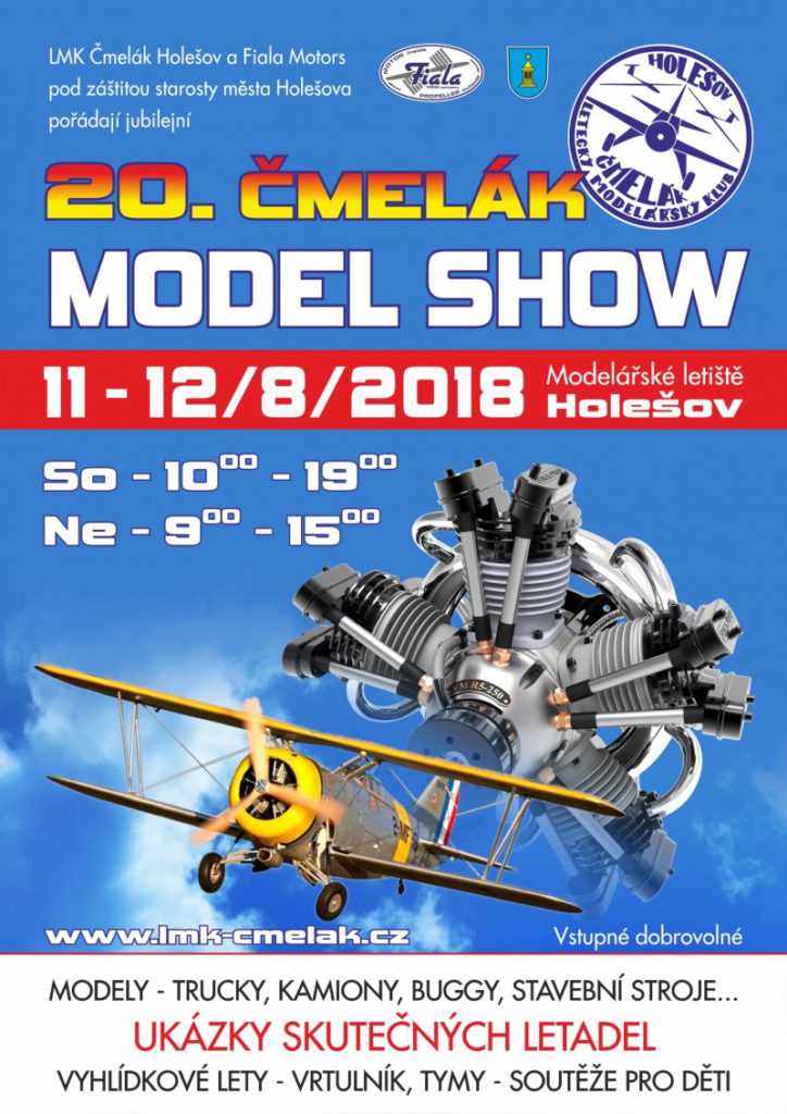 11. a 12. srpen 2018 - 20. ČMELÁK model SHOW (25 °C)