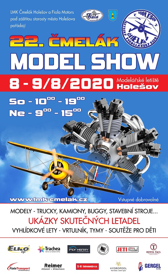 Plakát 22. ročníku Čmelák Model Show Holešov